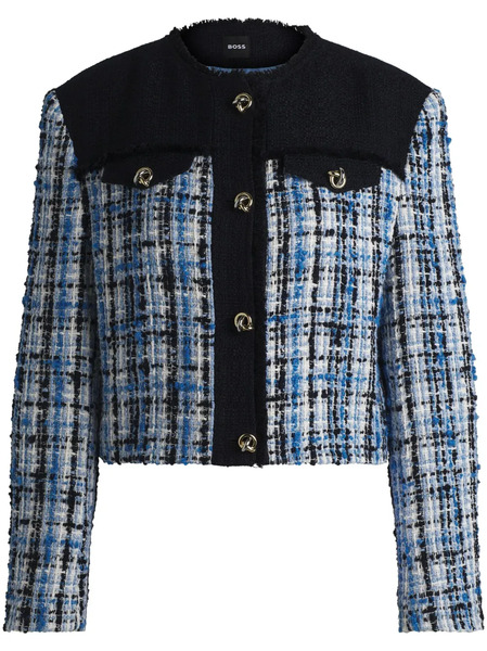  Boss Chaqueta De Tweed - Azul 