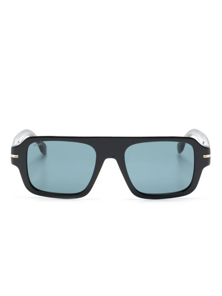  Boss Gafas De Sol Con Montura Rectangular - Negro 