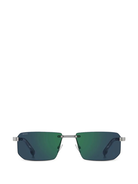  Boss Gafas De Sol Con Montura Rectangular - Plateado 