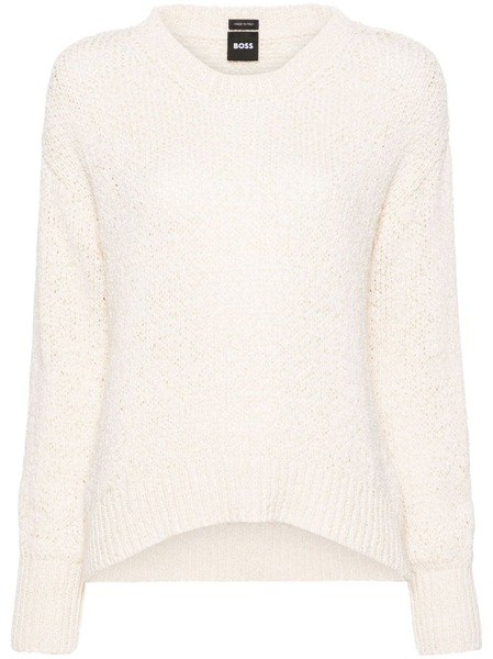  Boss Jersey Con Cuello Redondo - Neutro 