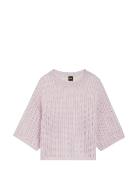  Boss Jersey Con Cuello Redondo - Rosa 