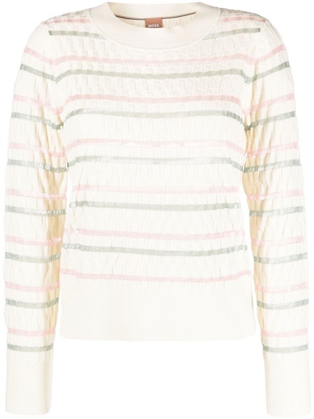  Boss Jersey De Punto Con Doble Raya - Blanco 
