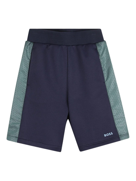  Boss Kidswear Bermudas Con Paneles - Azul 