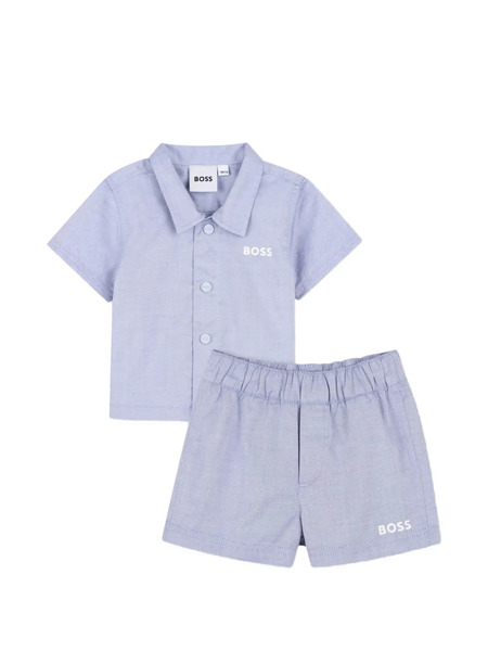  Boss Kidswear Camisa Con Cuello Con Botones - Azul 