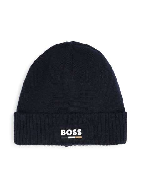  Boss Kidswear Gorro Con Logo Estampado - Azul 