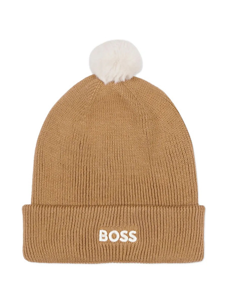  Boss Kidswear Gorro Con Pompones - Marrón 