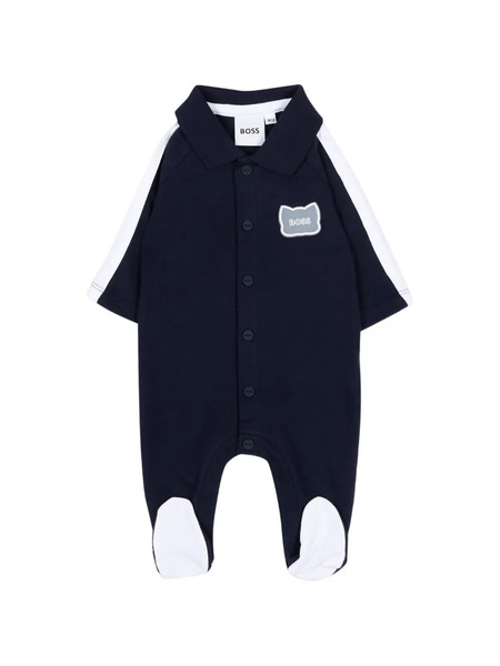  Boss Kidswear Pelele A Rayas - Azul 