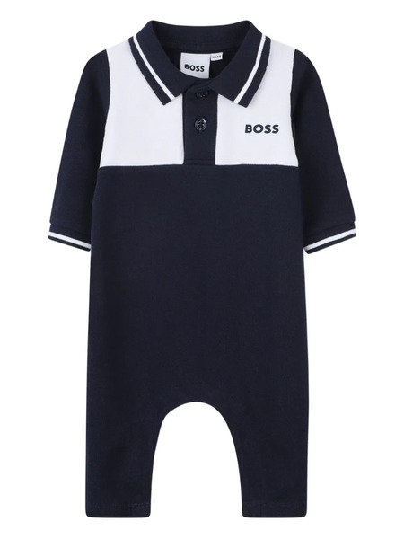  Boss Kidswear Pelele Con Panel En Contraste - Azul 