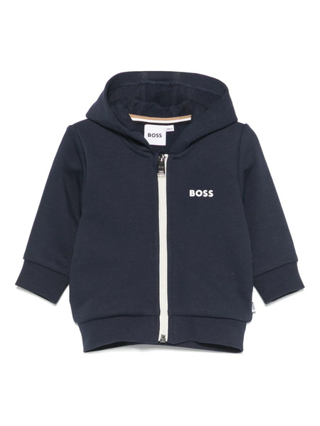  Boss Kidswear Sudadera Con Capucha Y Logo - Azul 