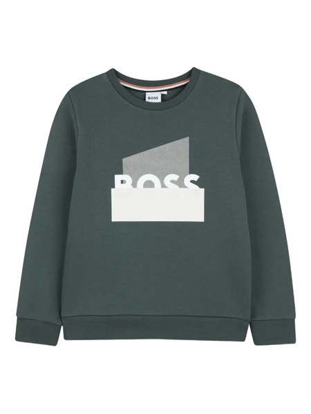  Boss Kidswear Sudadera Con Logo - Verde 