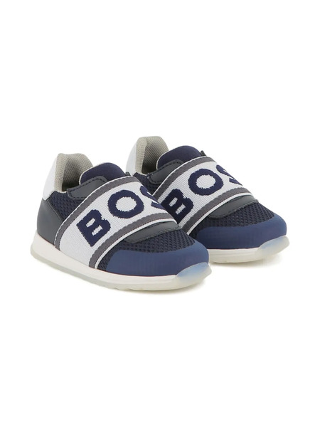  Boss Kidswear Zapatilla Slip-on Con Correa Del Logo - Gris 