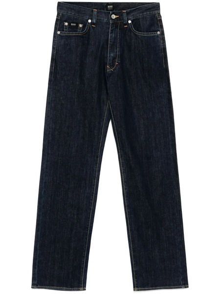  Boss Pantalones Rectos Con Pinzas - Azul 