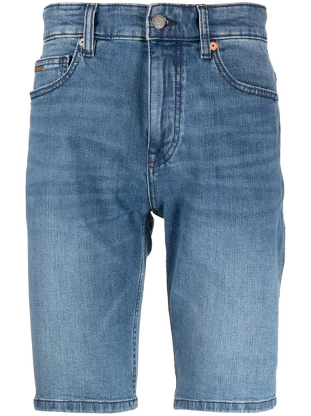  Boss Pantalones Vaqueros Cortos Rectos - Azul 