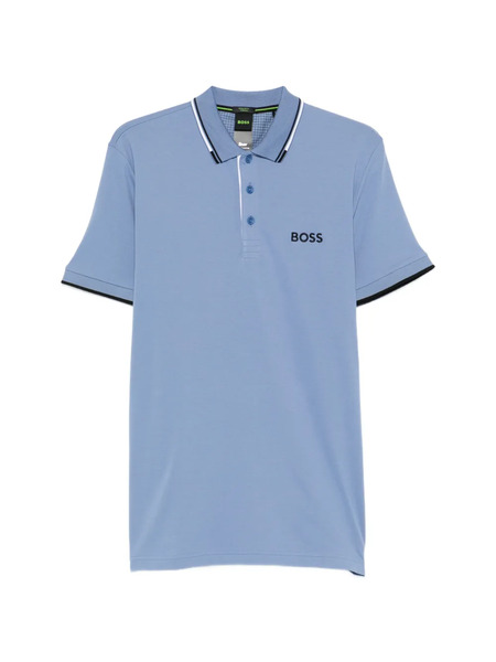  Boss Polo Con Logo Estampado - Azul 