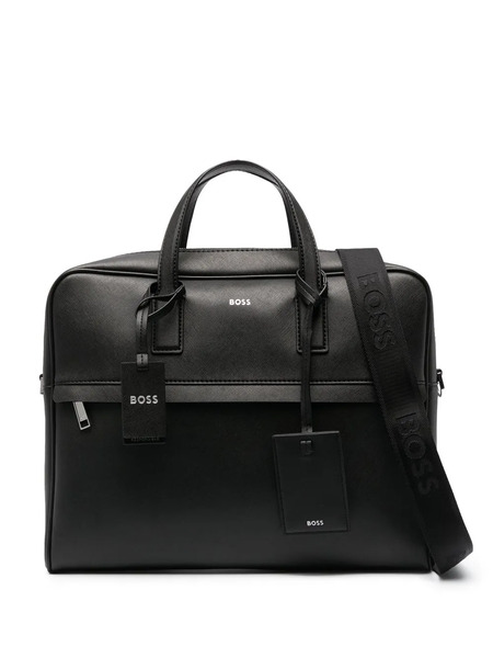  Boss Portadocumentos Con Logo Estampado - Negro 