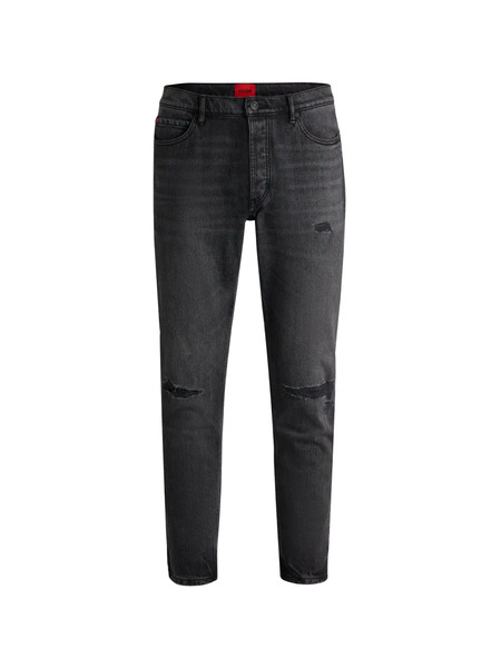  Boss Vaqueros Slim Con Efecto Envejecido - Gris 