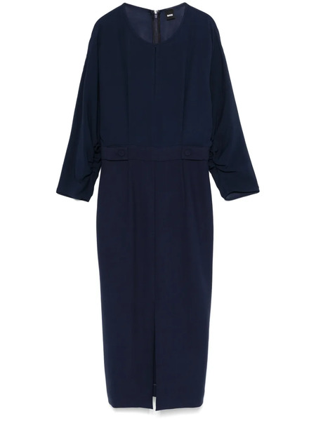  Boss Vestido Midi Con Botones - Azul 