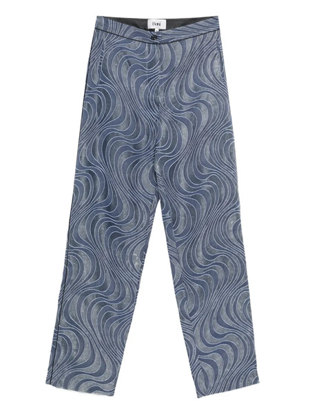  Botsi Pantalones Con Ilusión Estampada - Azul 
