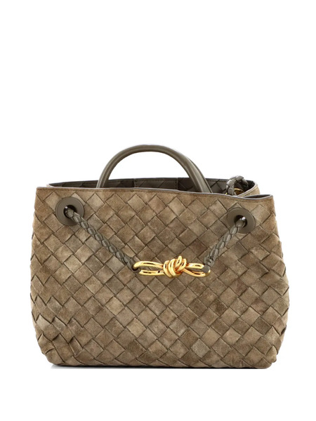  Bottega Veneta Pre-owned Bolso Satchel Andiamo East West Pequeño De Piel De Napa Con Diseño Intrecciato - Verde 