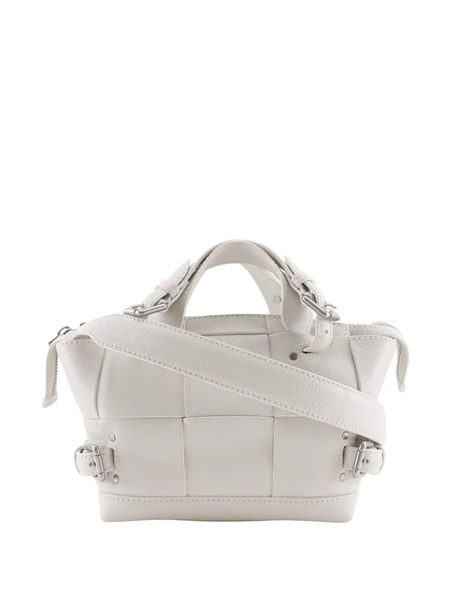  Bottega Veneta Pre-owned Bolso Satchel Arco Tool Mini De Piel De Becerro Diseño Intrecciato Maxi Característico 2012-2025 - Blanco 