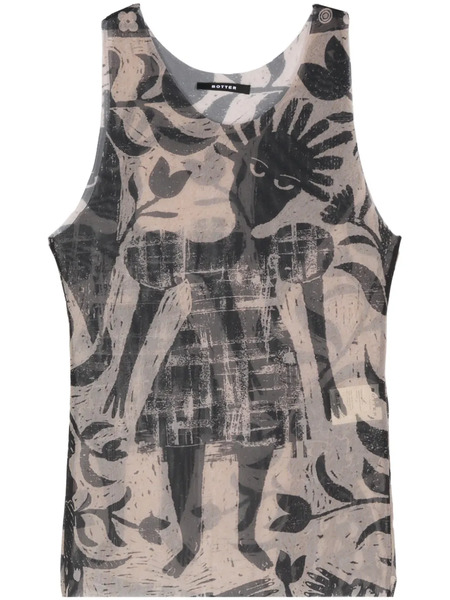  Botter Chaleco De Malla Con Varios Estampados - Neutro 