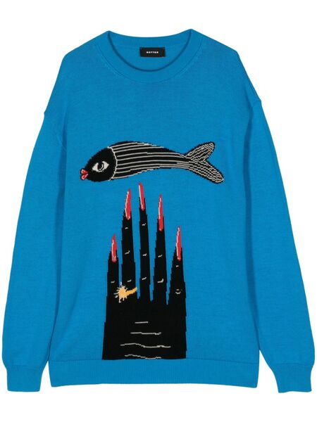  Botter Jersey En Intarsia Powerful Hand - Azul 