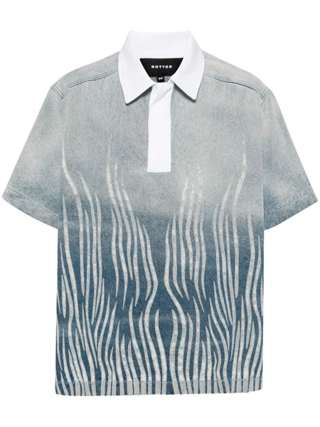  Botter Polo Con Estampado Gráfico - Azul 