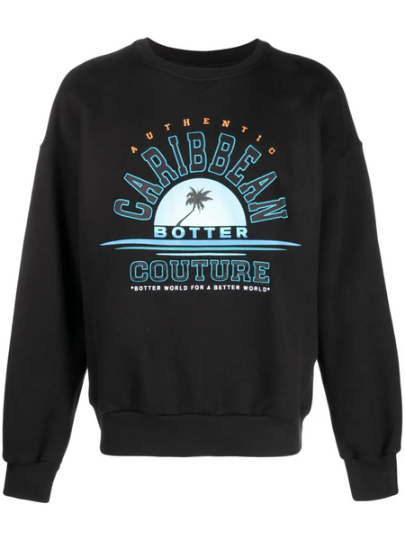  Botter Sudadera Con Estampado Gráfico - Negro 