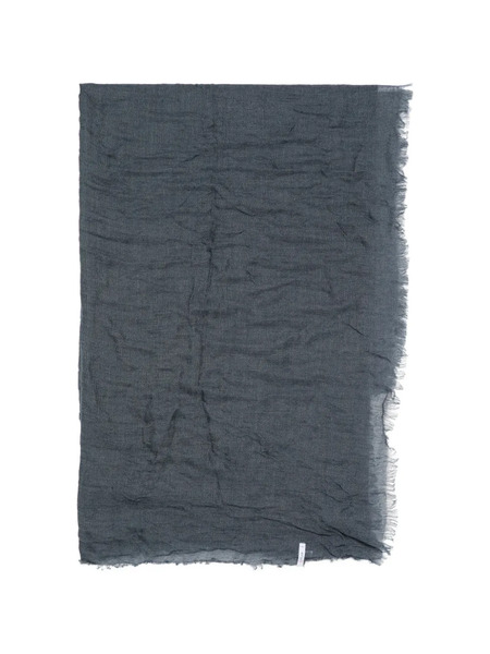 Botto Giuseppe Fular Con Flecos Y Efecto Arrugado - Azul 