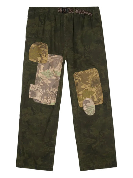  Brain Dead Pantalones Con Diseño Patchwork - Verde 