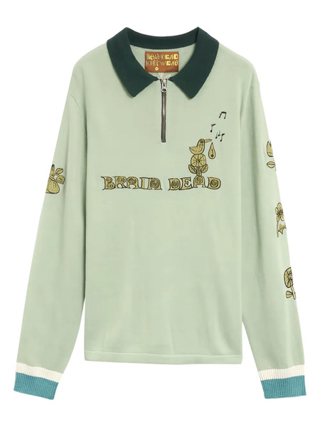  Brain Dead Polo Lex - Verde 