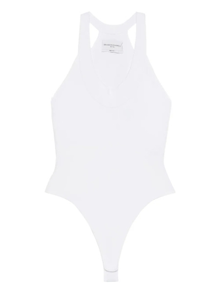  Brandon Maxwell Body De Canalé - Blanco 