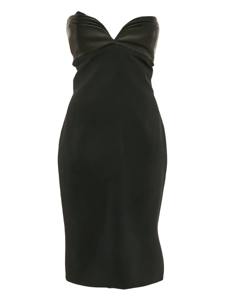  Brandon Maxwell Vestido Midi A Paneles - Negro 