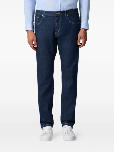  Brooks Brothers Vaqueros Con Cinco Bolsillos - Azul 