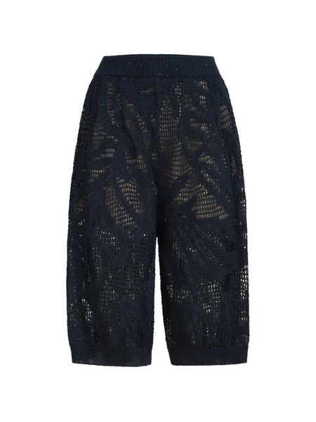  Brunello Cucinelli Bermudas Por Encima De La Rodilla - Azul 