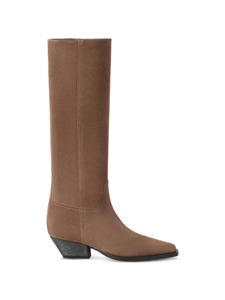  Brunello Cucinelli Botines De Ante - Marrón 