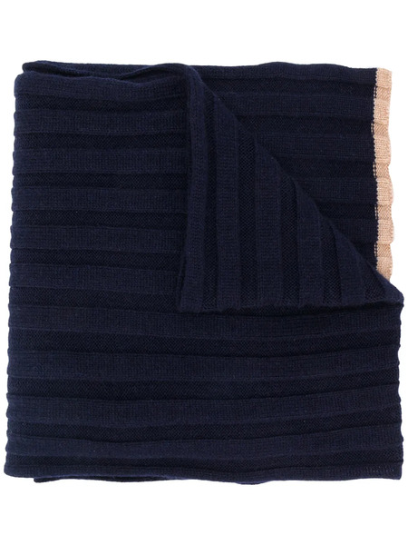  Brunello Cucinelli Bufanda De Canalé - Azul 