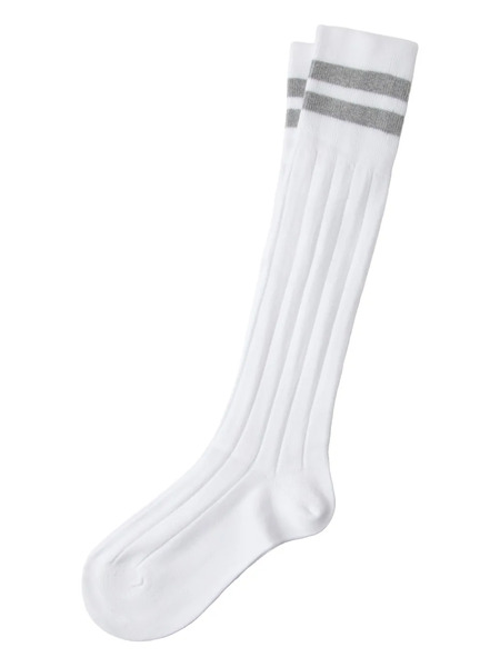  Brunello Cucinelli Calcetines A Rayas - Blanco 