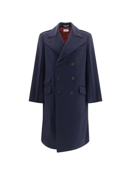  Brunello Cucinelli Double-breasted Wool Coat - Azul 