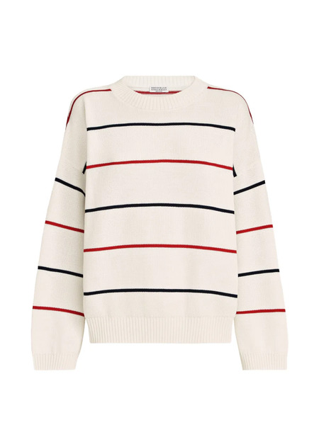  Brunello Cucinelli Jersey A Rayas - Neutro 