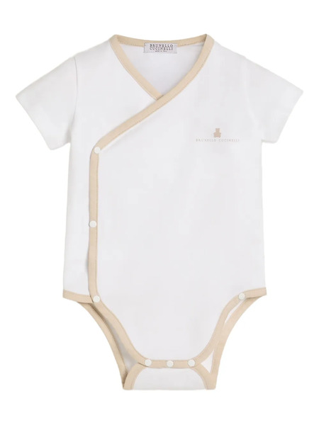  Brunello Cucinelli Kids Body De Algodón Stretch - Blanco 