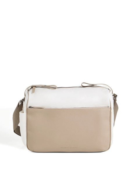  Brunello Cucinelli Kids Bolso Cambiador Con Tira Ajustable - Blanco 