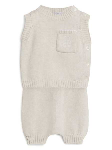  Brunello Cucinelli Kids Chaleco Bernie De Punto - Neutro 