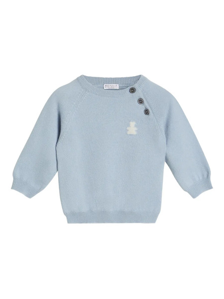  Brunello Cucinelli Kids Jersey Bernie Baby - Azul 