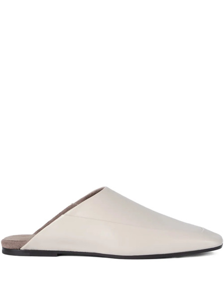  Brunello Cucinelli Mules Con Puntera Cuadrada - Gris 