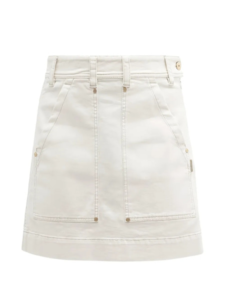  Brunello Cucinelli Panelled Mini Skirt - Neutro 
