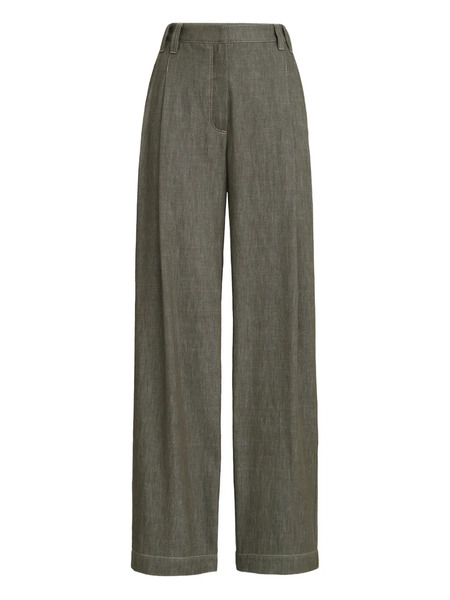  Brunello Cucinelli Pantalones Con Efecto Vaquero - Verde 