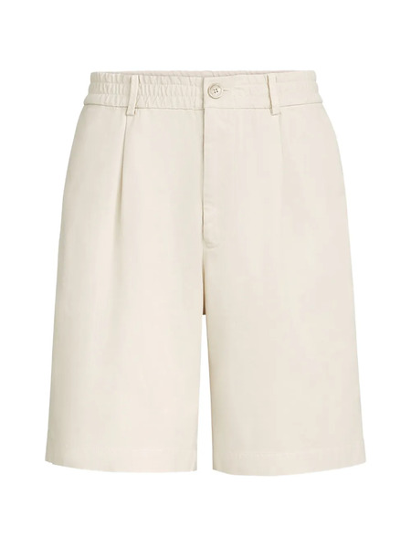  Brunello Cucinelli Pantalones Cortos De Gabardina De Algodón Retorcido Con Cinturilla Elástica - Neutro 
