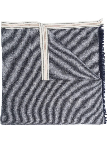  Brunello Cucinelli Pashmina Con Flecos - Azul 