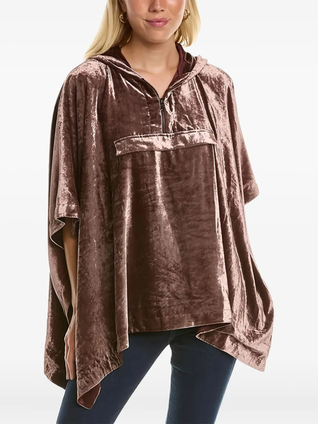  Brunello Cucinelli Poncho Con Capucha - Marrón 